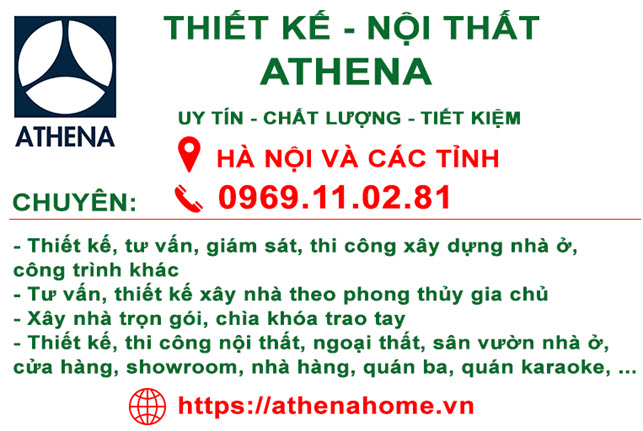 Thiết kế - Nội thất - Phong thủy Athena - Xây nhà trọn gói