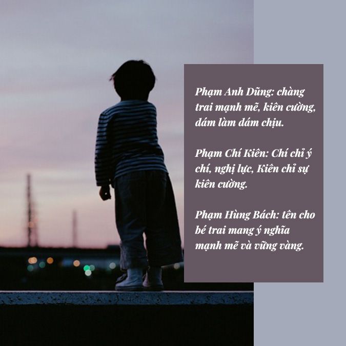 Đặt tên bé gái, bé trai họ Phạm đẹp, ý nghĩa theo phong thủy