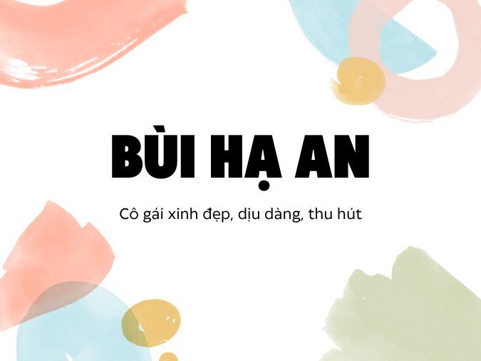 Đặt tên con họ Bùi theo phong thủy