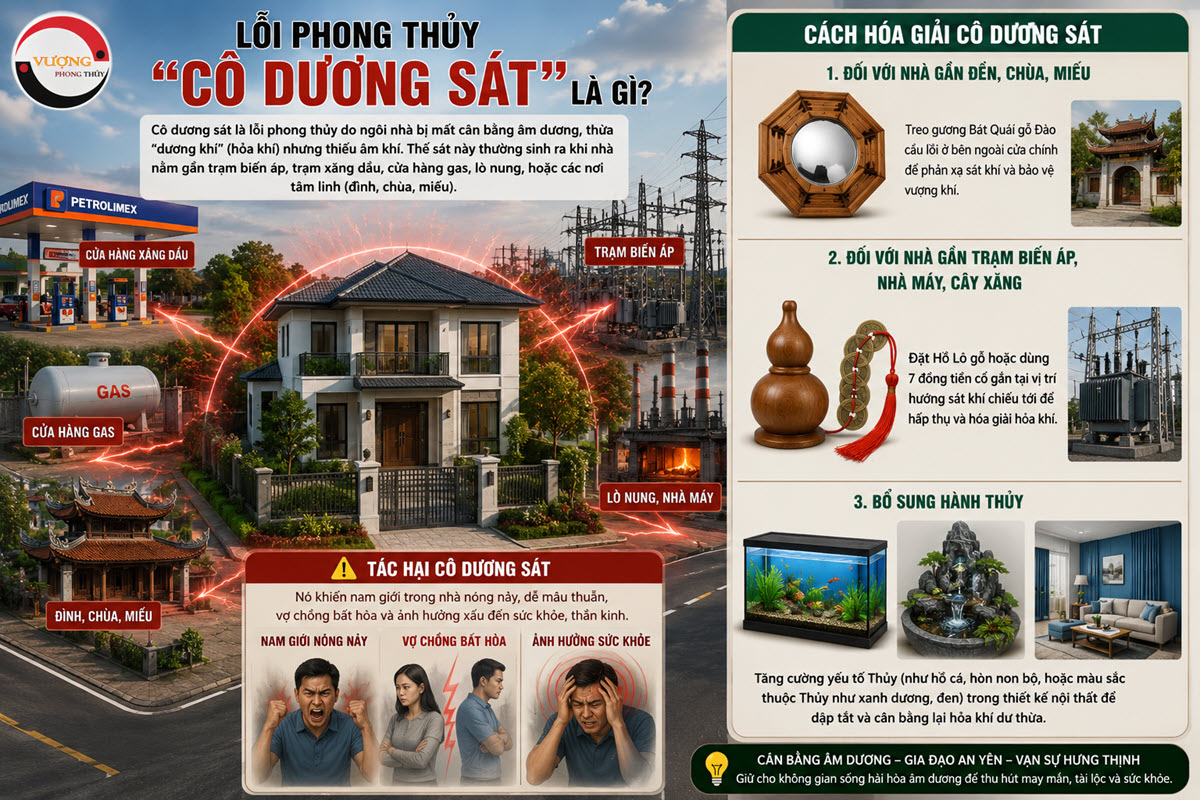 Lỗi phong thủy "Cô dương sát" là gì? Cách hóa giải