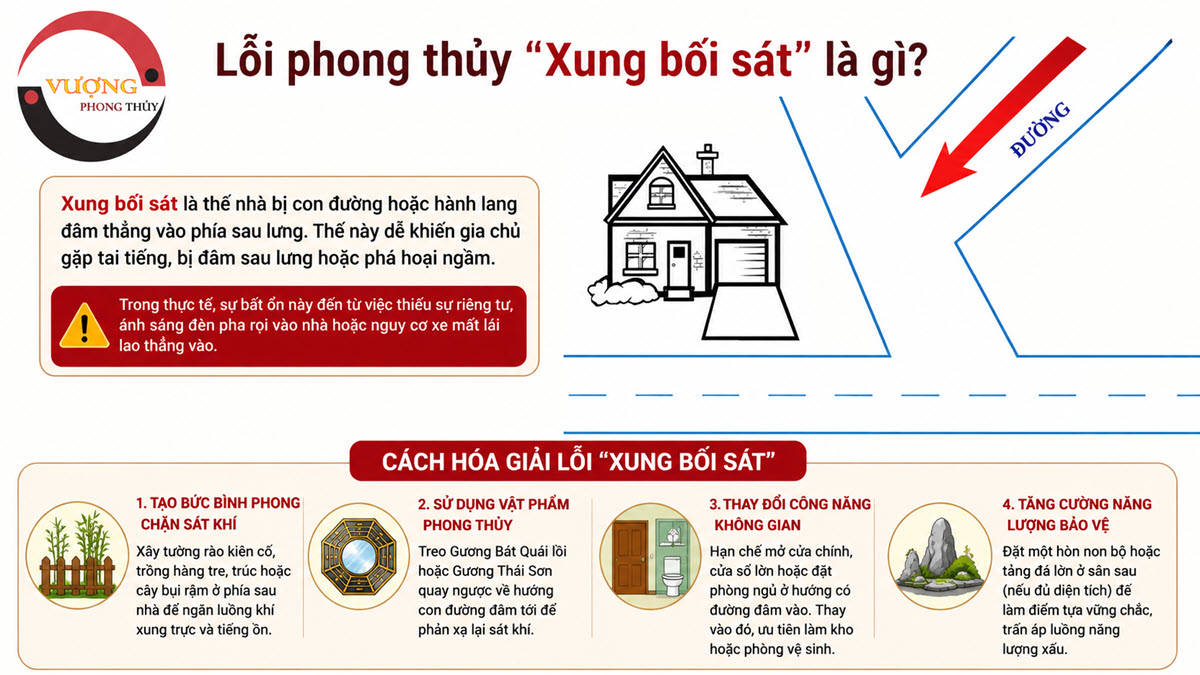 Lỗi phong thủy "Xung bối sát" là gì? Cách hóa giải