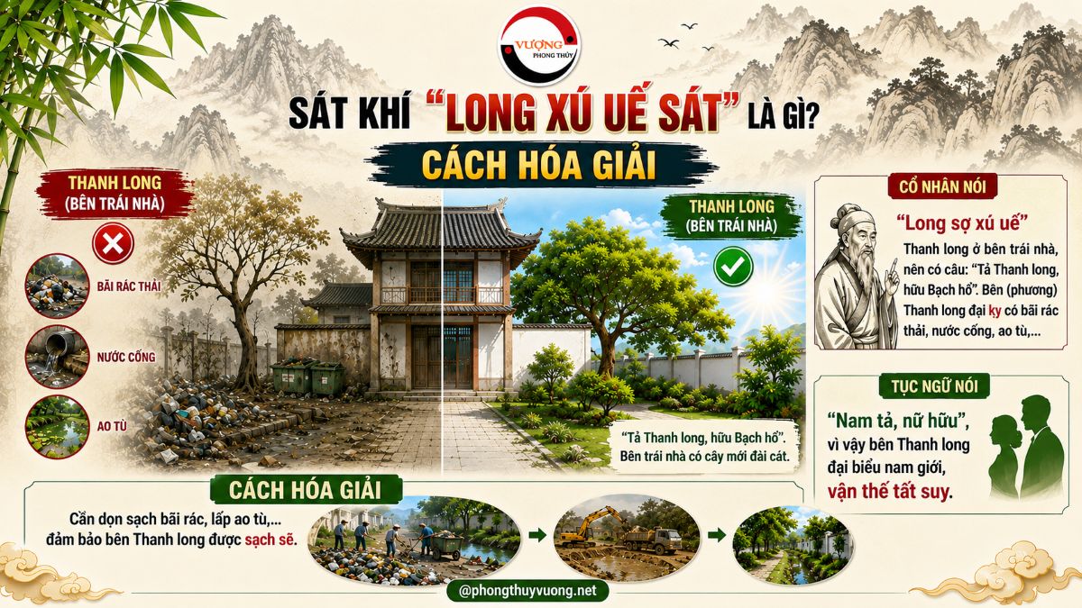 Sát khí "Long xú uế sát" là gì? Cách hóa giải