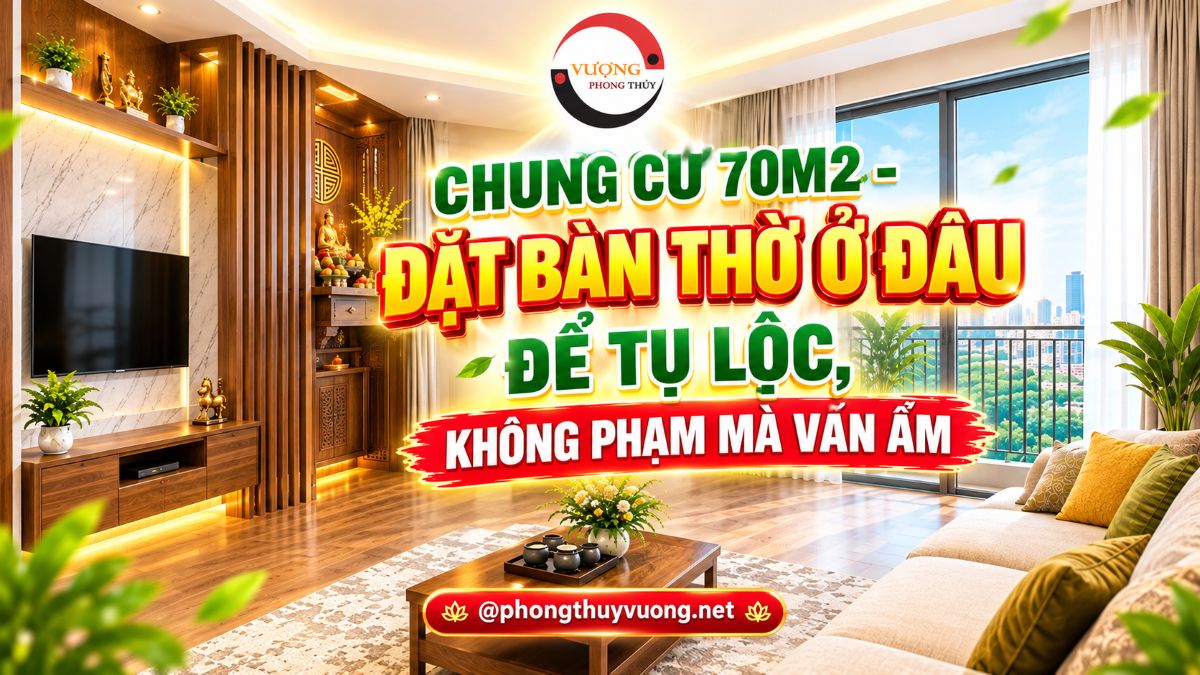 Chung cư 70m2 - Đặt bàn thờ ở đâu để tụ lộc, không phạm mà vẫn ấm