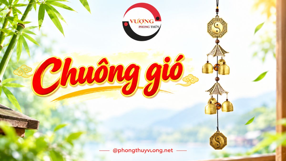 Chuông gió phong thủy