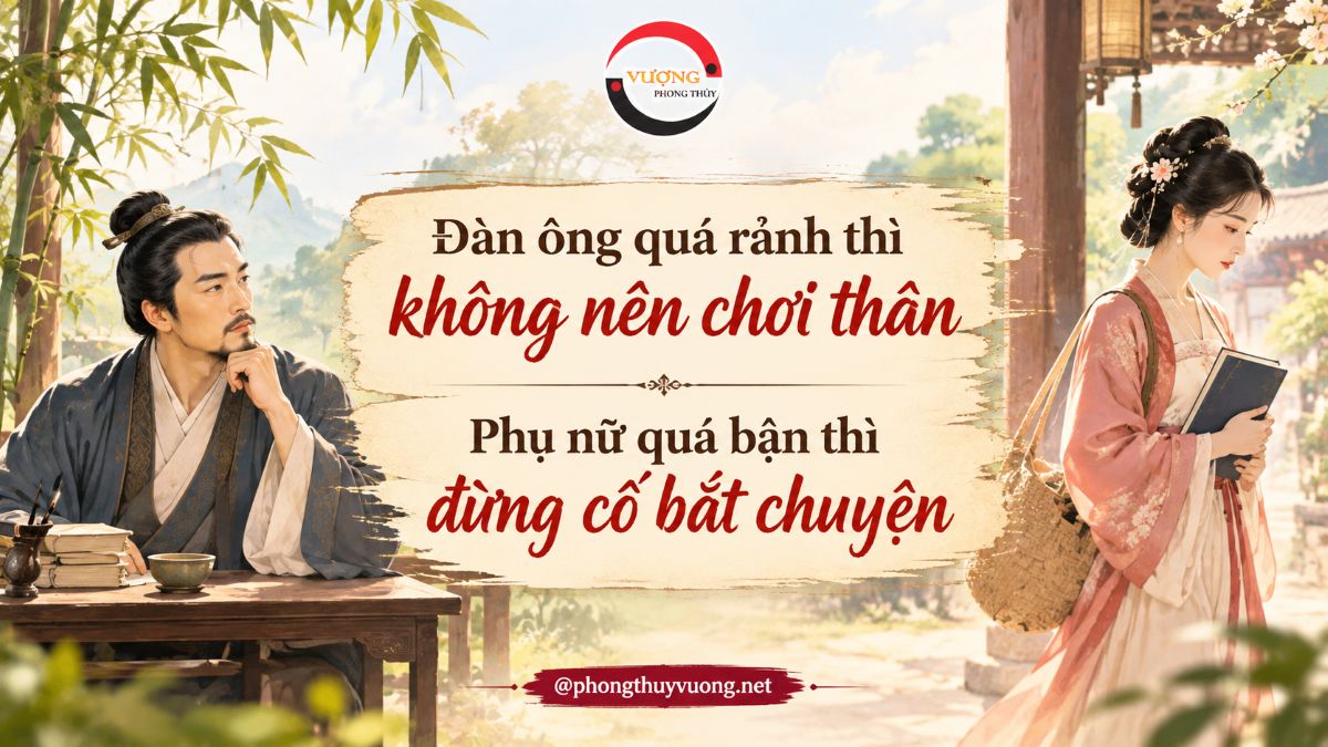 Đàn ông quá rảnh thì không nên chơi thân, Phụ nữ quá bận thì đừng cố bắt chuyện