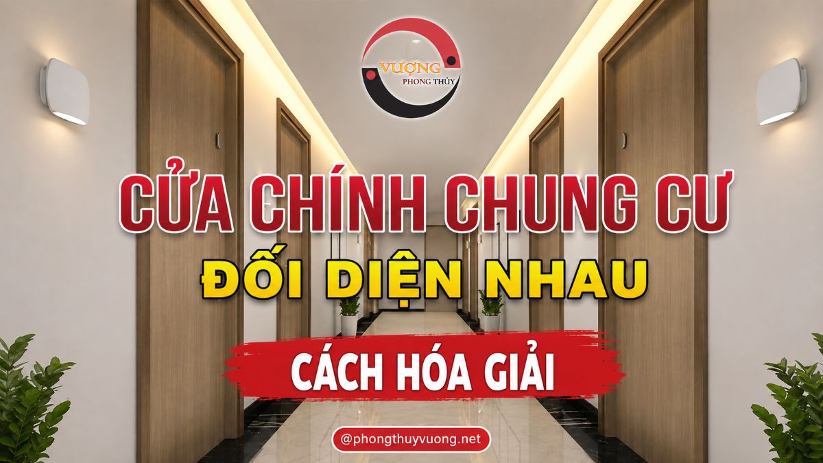 Lỗi phong thủy “Cửa chính chung cư đối diện nhau” và Cách hóa giải