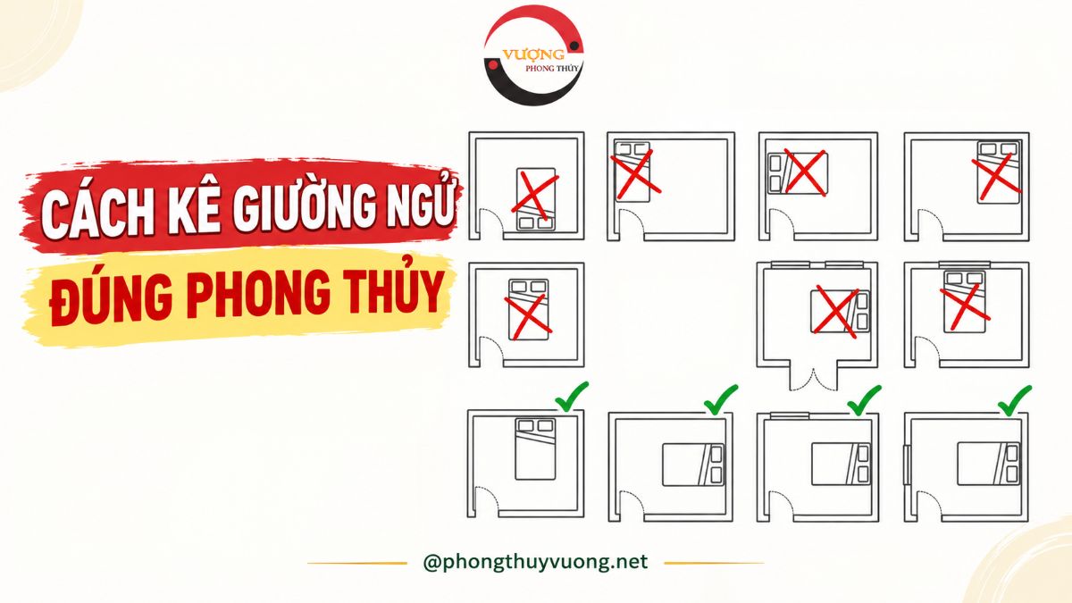 Cách kê giường ngủ đúng phong thủy