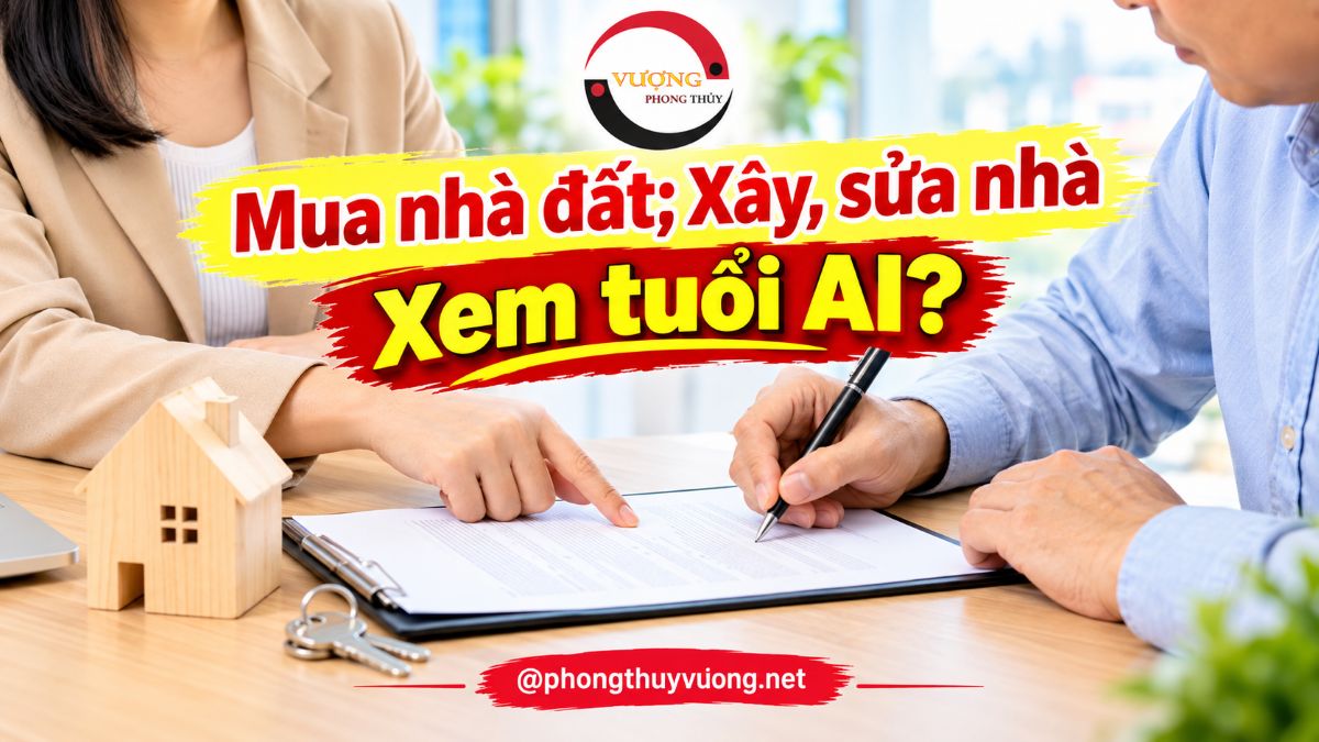 Mua nhà đất, Xây, sửa nhà xem tuổi AI?