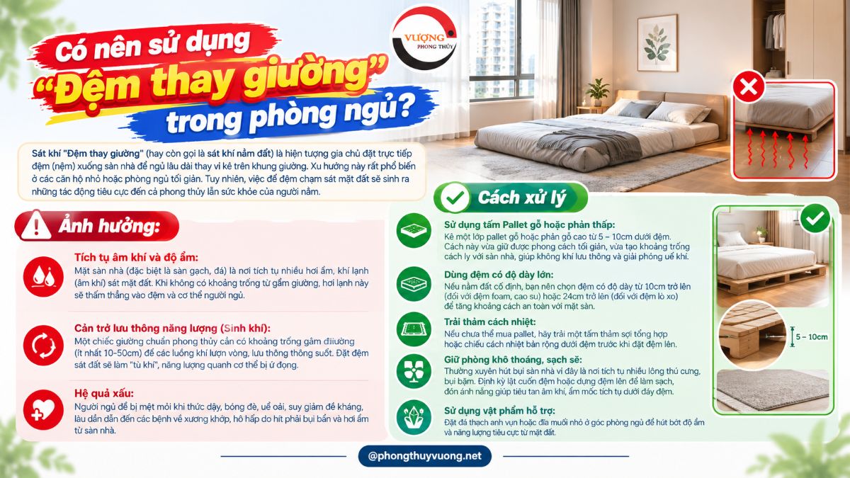 Có nên sử dụng "Đệm thay giường" trong phòng ngủ?
